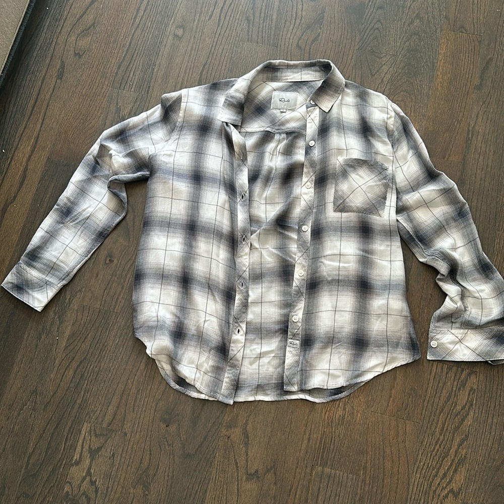 Rails plaid long sleeve shirt, small